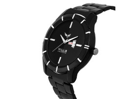 Black Dial Wrist Watch for Men and Boys VL-1114